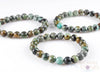 AFRICAN TURQUOISE JASPER Crystal Bracelet - Round Beads - Beaded Bracelet, Handmade Jewelry, Healing Crystal Bracelet, E0588-Throwin Stones