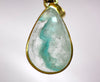 AJOITE Pendant - Teardrop - Rare 18k Gold AJOITE included Quartz Crystal Pendant from Messina, South Africa, 53938-Throwin Stones