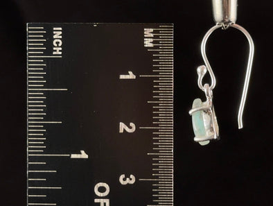 AJOITE in QUARTZ Crystal Earrings - Sterling Silver, Rare Crystals - Dangle Earrings, Fine Jewelry, Crystal Drop Earrings, 54577-Throwin Stones