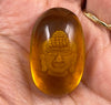 AMBER Crystal Buddha - Crystal Carving, Housewarming Gift, Home Decor, Healing Crystals and Stones, 52540-Throwin Stones