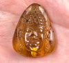 AMBER Crystal Buddha - Crystal Carving, Housewarming Gift, Home Decor, Healing Crystals and Stones, 52681-Throwin Stones