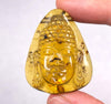 AMBER Crystal Buddha - Crystal Carving, Housewarming Gift, Home Decor, Healing Crystals and Stones, 52681-Throwin Stones