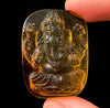 AMBER Crystal Ganesha - Crystal Carving, Housewarming Gift, Home Decor, Healing Crystals and Stones, 52688-Throwin Stones