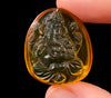 AMBER Crystal Ganesha - Crystal Carving, Housewarming Gift, Home Decor, Healing Crystals and Stones, 52693-Throwin Stones