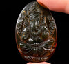 AMBER Crystal Ganesha - Crystal Carving, Housewarming Gift, Home Decor, Healing Crystals and Stones, 52703-Throwin Stones