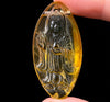 AMBER Crystal Kuan Yin - Crystal Carving, Housewarming Gift, Home Decor, Healing Crystals and Stones, 52683-Throwin Stones
