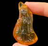 AMBER Crystal Kuan Yin - Crystal Carving, Housewarming Gift, Home Decor, Healing Crystals and Stones, 52685-Throwin Stones