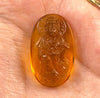 AMBER Crystal Kuan Yin - Crystal Carving, Housewarming Gift, Home Decor, Healing Crystals and Stones, 52686-Throwin Stones