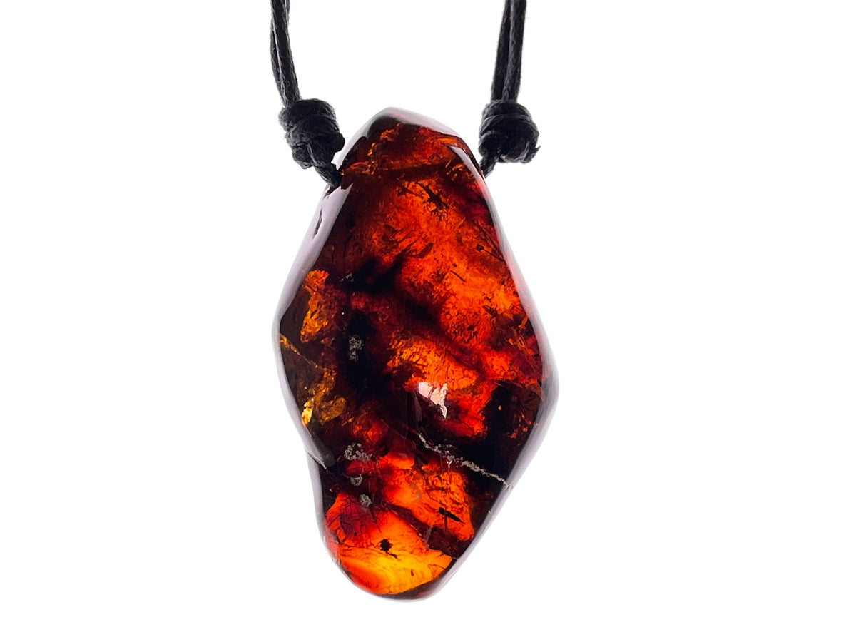 Amber on sale crystal necklace