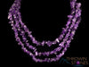 AMETHYST Crystal Necklace - Chip Beads - Long Crystal Necklace, Birthstone Necklace, Handmade Jewelry, E1687-Throwin Stones