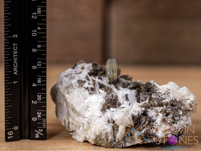 APATITE on FELDSPAR w MUSCOVITE Raw Crystal Cluster - Housewarming Gift, Home Decor, Raw Crystals and Stones, 40678-Throwin Stones