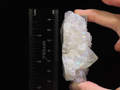 AURA QUARTZ Angel White - Rainbow Quartz Crystal, Crystal Cluster, Spirit Quartz, Boho Decor, 46748-Throwin Stones