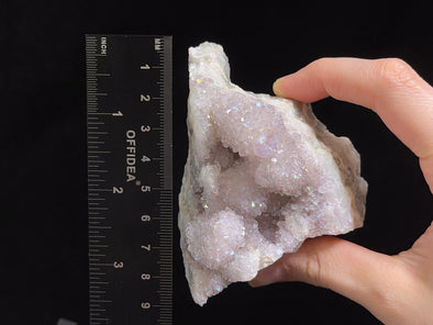 AURA QUARTZ Angel White - Rainbow Quartz Crystal, Crystal Cluster, Spirit Quartz, Boho Decor, 46751-Throwin Stones
