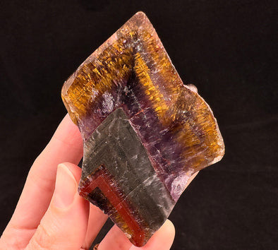 AURALITE AMETHYST CHEVRON Super Seven Crystal - Brazil - Auralite Slab, Mineral Specimen, Healing Crystals and Stones, 53681-Throwin Stones