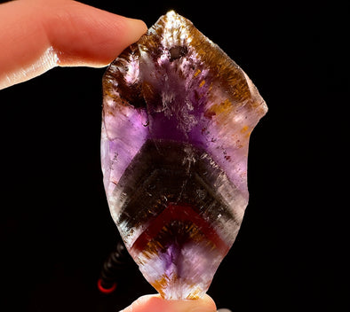 AURALITE AMETHYST CHEVRON Super Seven Crystal - Brazil - Self Care, Mineral Specimen, Meditation Stones, 53671-Throwin Stones