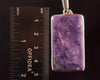 CHAROITE Crystal Pendant - Sterling Silver - Fine Jewelry, Healing Crystals and Stones, 52884-Throwin Stones