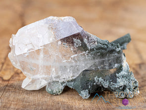 CHLORITE Included Faden Quartz Raw Crystal Cluster - Garden Quartz, Home Decor, Raw Crystals and Stones, 35022-Throwin Stones