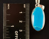 CHRYSOCOLLA Crystal Pendant - Gem Silica, Blue Chalcedony, Sterling Silver, Oval - Fine Jewelry, Healing Crystals and Stones, 54199-Throwin Stones