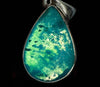CHRYSOCOLLA Crystal Pendant - Gem Silica, Blue Chalcedony, Sterling Silver, Teardrop - Fine Jewelry, Healing Crystals and Stones, 54195-Throwin Stones
