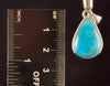 CHRYSOCOLLA Crystal Pendant - Gem Silica, Blue Chalcedony, Sterling Silver, Teardrop - Fine Jewelry, Healing Crystals and Stones, 54195-Throwin Stones