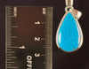 CHRYSOCOLLA Crystal Pendant - Gem Silica, Blue Chalcedony, Sterling Silver, Teardrop - Fine Jewelry, Healing Crystals and Stones, 54196-Throwin Stones