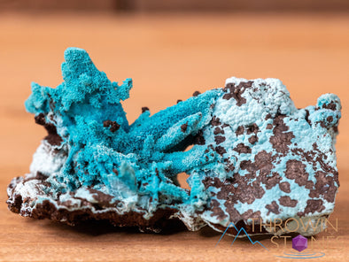 CHRYSOCOLLA Pseudomorph after AZURITE, MALACHITE Raw Crystal - Housewarming Gift, Home Decor, Raw Crystals and Stones, 40637-Throwin Stones