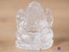 CLEAR HIMALAYAN QUARTZ Crystal Ganesha - Lord Ganesh Statue, Crystal Carving, Home Decor, Healing Crystals and Stones, 40688-Throwin Stones