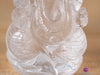 CLEAR HIMALAYAN QUARTZ Crystal Ganesha - Lord Ganesh Statue, Crystal Carving, Home Decor, Healing Crystals and Stones, 40693-Throwin Stones
