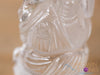 CLEAR HIMALAYAN QUARTZ Crystal Ganesha - Lord Ganesh Statue, Crystal Carving, Home Decor, Healing Crystals and Stones, 40694-Throwin Stones