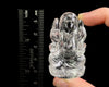CLEAR HIMALAYAN QUARTZ Crystal Ganesha - Lord Ganesh Statue, Crystal Carving, Home Decor, Healing Crystals and Stones, 48907-Throwin Stones