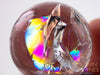 CLEAR QUARTZ Crystal Sphere, with Rainbow Flash - Divination, Crystal Ball, Housewarming Gift, Home Decor, E1811-Throwin Stones
