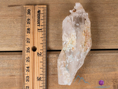 COOKEITE in Clear QUARTZ Raw Crystal - Housewarming Gift, Home Decor, Raw Crystals and Stones, 40844-Throwin Stones