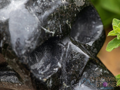 COPPERNITE Crystal Skull - Gothic Home Decor, Memento Mori, Halloween Decor, 40196-Throwin Stones