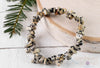 DALMATIAN JASPER Crystal Bracelet - Chip Beads - Beaded Bracelet, Handmade Jewelry, Healing Crystal Bracelet, E0831-Throwin Stones