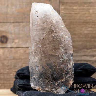 Elestial SMOKY QUARTZ Raw Crystal Floater - Housewarming Gift, Home Decor, Raw Crystals and Stones, 40645-Throwin Stones