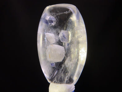 FLUORITE in Clear QUARTZ, Crystal Cabochon - Rare, Gemstones, Jewelry Making, Crystals, 47459-Throwin Stones