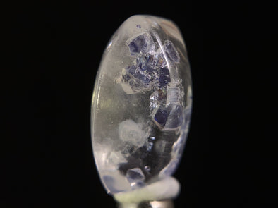 FLUORITE in Clear QUARTZ, Crystal Cabochon - Rare, Gemstones, Jewelry Making, Crystals, 47505-Throwin Stones