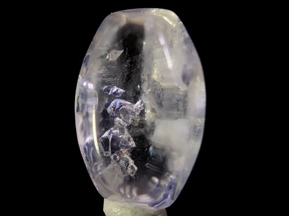 FLUORITE in Clear QUARTZ, Crystal Cabochon - Rare, Gemstones, Jewelry Making, Crystals, 47505-Throwin Stones