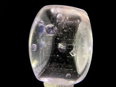 FLUORITE in Clear QUARTZ, Crystal Cabochon - Rare, Gemstones, Jewelry Making, Crystals, 47506-Throwin Stones
