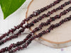 GARNET Crystal Necklace - Chip Beads, Long Crystal Necklace, Birthstone Necklace, Handmade Jewelry, E0708-Throwin Stones