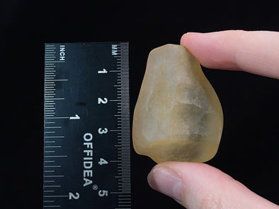 LIBYAN DESERT GLASS, Raw Crystal - Rare, 2A Grade, 26.3g - Metaphysical, Healing Crystals and Stones, 47218-Throwin Stones