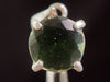 MOLDAVITE Pendant - Sterling Silver, Faceted Round - Real Moldavite Pendant, Moldavite Jewelry with Certification, 47911-Throwin Stones