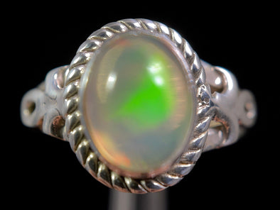 OPAL RING - Sterling Silver, Size 5 - Ethiopian Opal Rings for Women, Bridal Jewelry, Welo Opal, 49237-Throwin Stones
