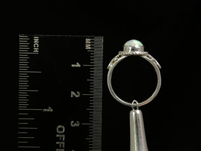 OPAL RING - Sterling Silver, Size 5 - Ethiopian Opal Rings for Women, Bridal Jewelry, Welo Opal, 49241-Throwin Stones