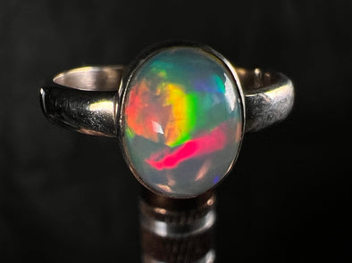 OPAL RING - Sterling Silver, Size 7 - Dainty Opal Ring, Opal Jewelry, Welo Opal, 51759-Throwin Stones