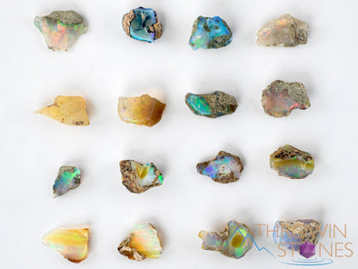 OPAL Raw Crystals - AA Grade, Large - Bulk Raw Opal, Rough Opal Lot, Welo Opal, E0216-Throwin Stones