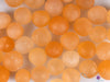 Orange SELENITE Crystal Sphere - Marbles, Faceted - Small Crystals, Gemstones, Jewelry Making, Tumbled Crystals, E2129-Throwin Stones