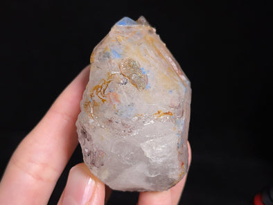 PAPAGOITE in QUARTZ, Raw Crystal - Rare, Housewarming Gift, Home Decor, Raw Crystals and Stones, 45367-Throwin Stones