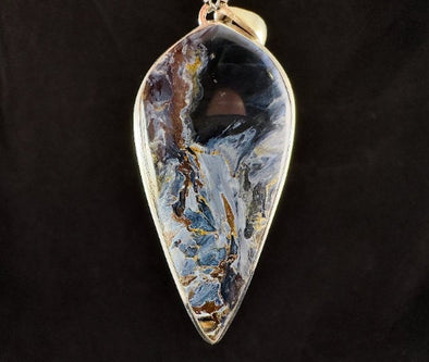 PIETERSITE Crystal Pendant - Top Grade AA, Sterling Silver - Fine Jewelry, Healing Crystals and Stones, 54163-Throwin Stones