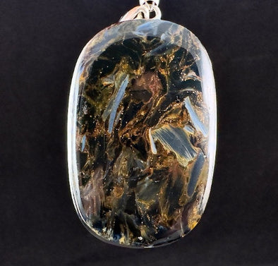 PIETERSITE Crystal Pendant - Top Grade AA, Sterling Silver - Fine Jewelry, Healing Crystals and Stones, 54169-Throwin Stones
